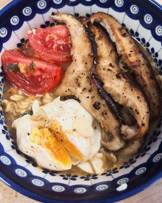 Shittake mushroom steak ramen