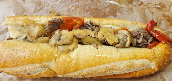 Cheesesteak with provolone