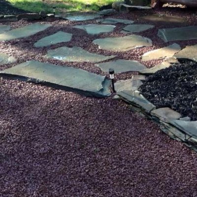 Flag stone patio and walkway