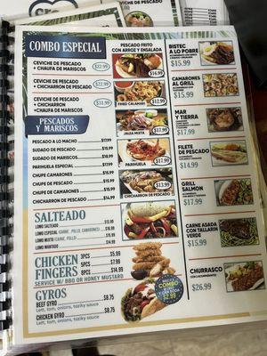 3rd page menu