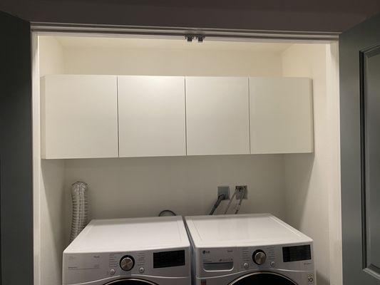 Laundry cabinets