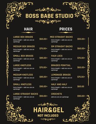 Hair pricing