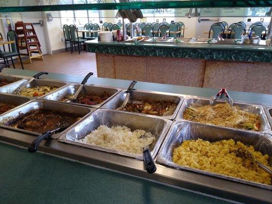 Lunch buffet: $8.64 with tax.