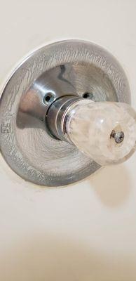 Repair of leaking in the shower by replacing the stem and trim.