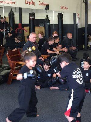 Youth sparring..