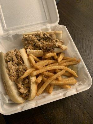 Chicken cheesesteak