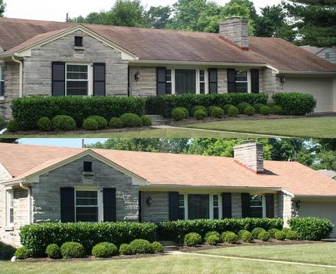 We restored this roof to it's original color