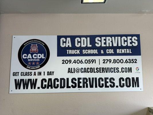 #1 trucking school at Stockton , CA CDL Services