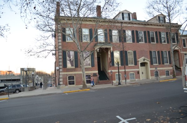 Street view of the row houses.