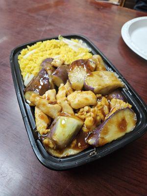 Eggplant chicken combo