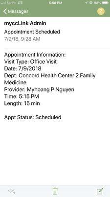 It's appointment picture