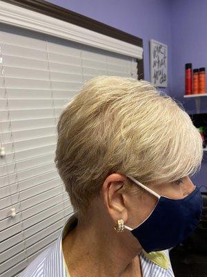 Short Women's Razored Haircut