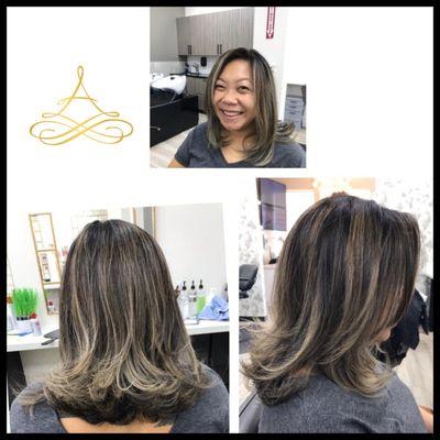 Haircut & Blowdry by Mehri at Aisha's Aliana