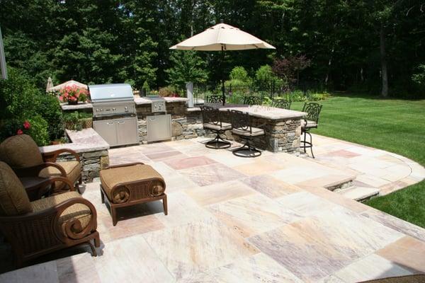 A unique outdoor kitchen by New View Inc.