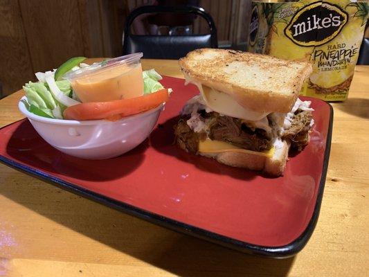 Carnitas Grilled Cheese Loaded