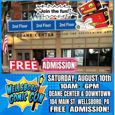 Heroes will be at the Wellsboro Comic Con! Saturday, August 10th 2024