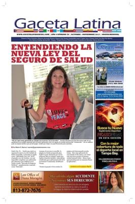 The first and unique Spanish community newspaper targeting hispanics in Pasco & Hernando counties. Also Pinellas,HIllsborough.