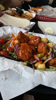 Vegan wings from trolley wing co who attend veg fest