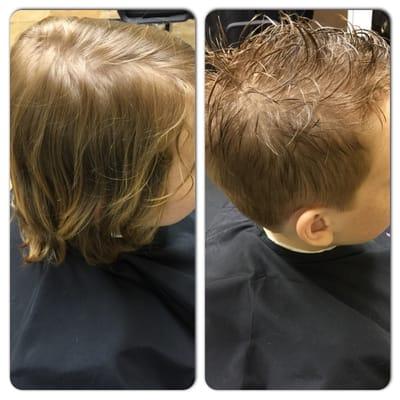 Kids cut & transformation