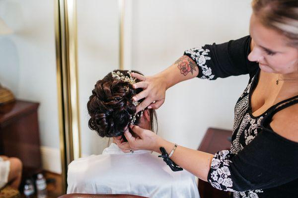 Bridal updo!