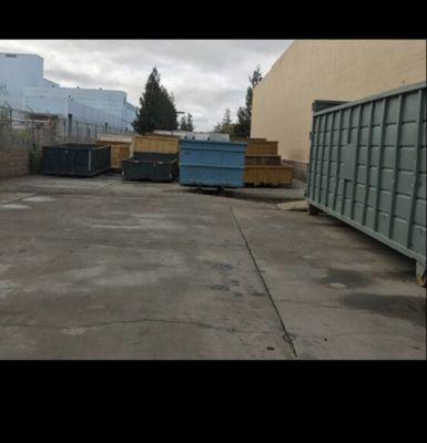 Our variety of dumpsters from 10,15,20,30 and 40 cubic yards