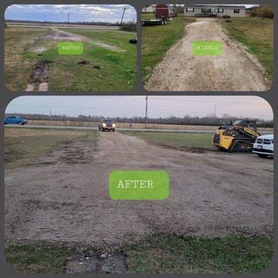 Crushed concrete Driveway