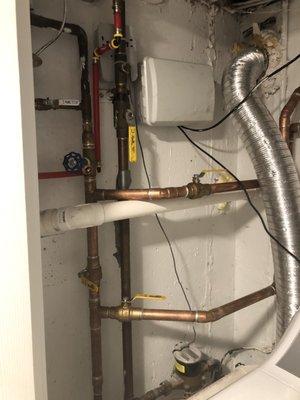 New copper piping