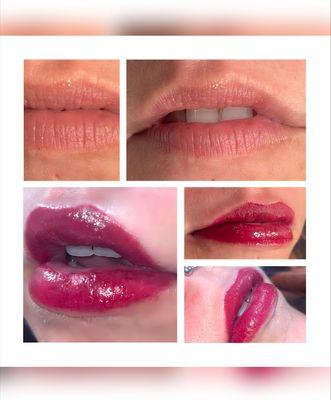 #lipblushing #makeup #lips #permanentmakeup lips lip blushing tattoos makeup permanent makeup