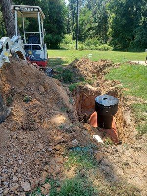 Underground propane tank