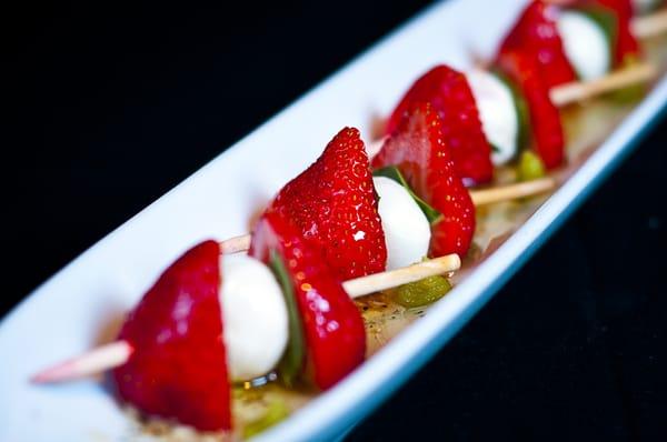 Straberry Caprese Skewer