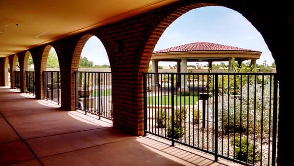 The other gate to the, "Healing Garden of the Beatitudes And Memorial Columbarium."