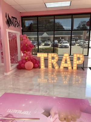 Inside Trap beauty bar on Grand opening 's day