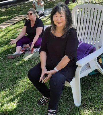 Outdoor Placerville event in 2022, invited to do a Reiki presentation. So much fun!