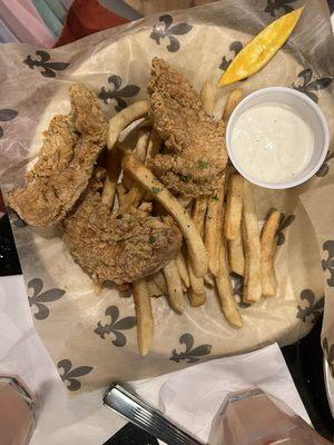 Chicken tender and fries-kids