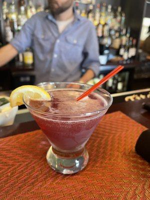 Raspberry Lemon Drop Martini