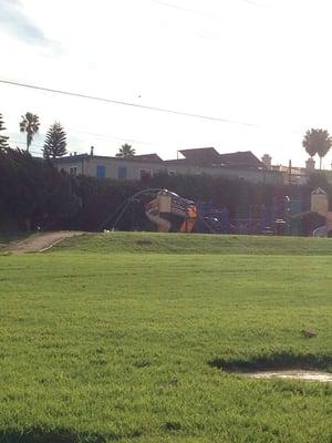 Play Equipment & Dirt Path