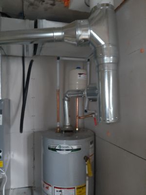 Water heater repipe