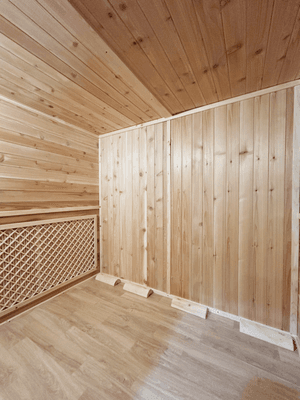 Private healing sauna room.