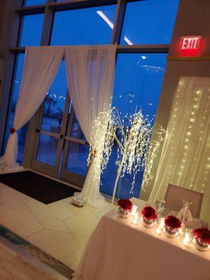 Need that extra touch to your event?  This sheer draping will give you that touch