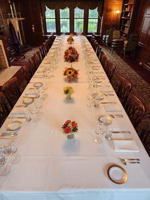 Henn Mansion long table
 Euclid, OH