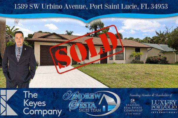 ANOTHER PORT ST LUCIE HOME SOLD AND CLOSED