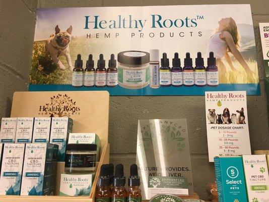 Check out our local, artisan Hemp CBD products from Healthy Roots, Epiphany, Mule and more!