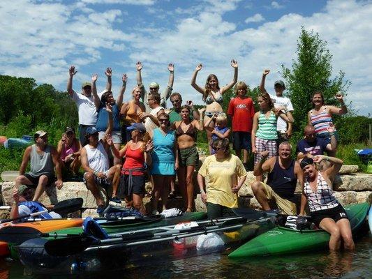 Happy Day kayaking with friends on the Kinni River!