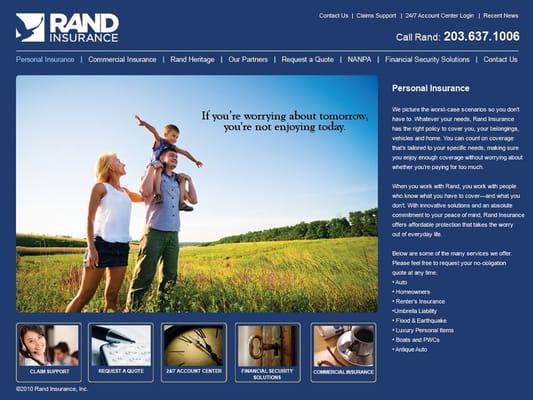 Rand Insurance, offering Personal and Commercial Insurance, Financial Security, and NANPA-photographers equipment insurance