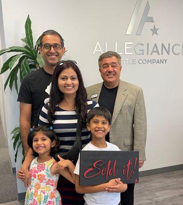 Its always a delight helping families just like yours achieve a bit joy and  happiness with a new home purchase,