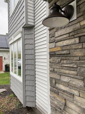 New siding and stone!