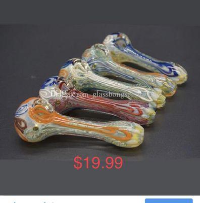 Different styles of Glass pipes