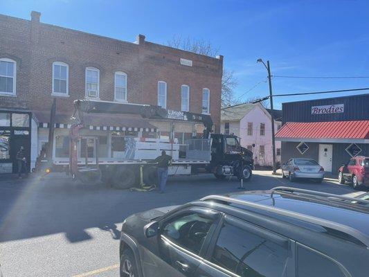 Drywall delivery to our jobsite in Jonesboro