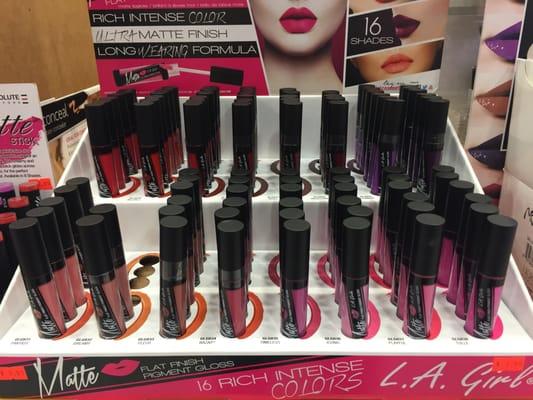 Our LA girl Pro Matte Lip Pigments. Great pigmentation and very long lasting