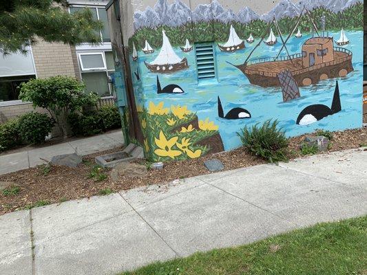 Orca mural.